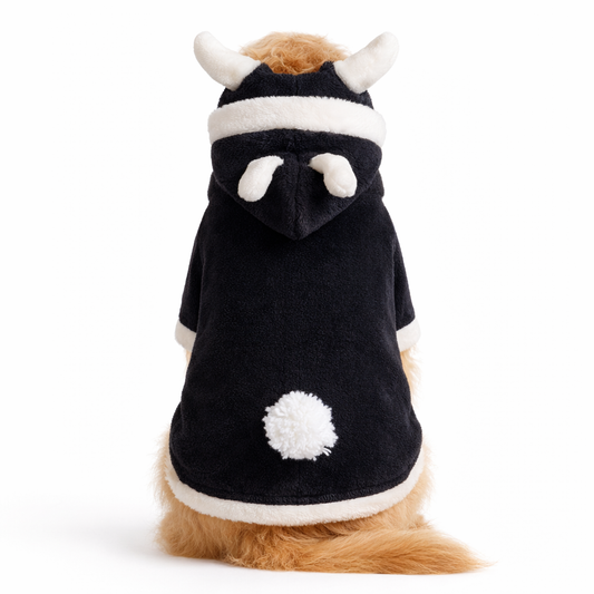 Panda Desenli Polar Sweatshirt  Kedi ve Köpekler İçin